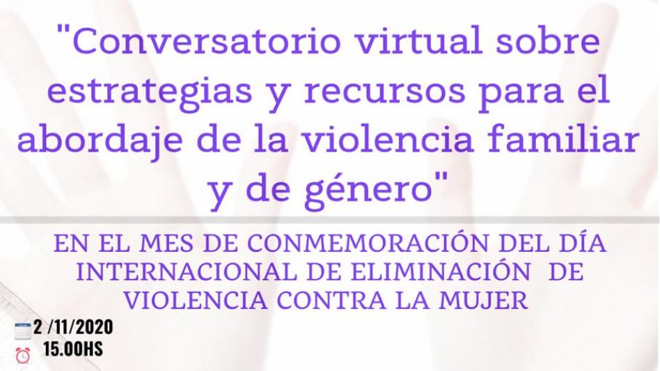 Conversatorio virtual sobre violencia familiar