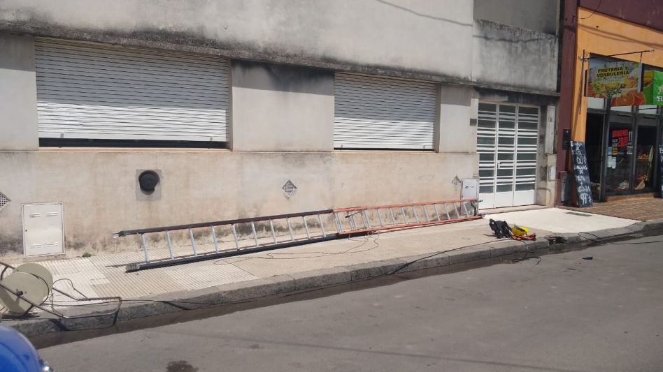 Empleado de Cablevisión sufrió un accidente 