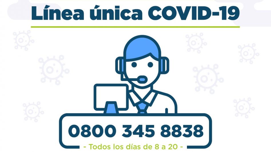 COVID 19: Línea telefónica única