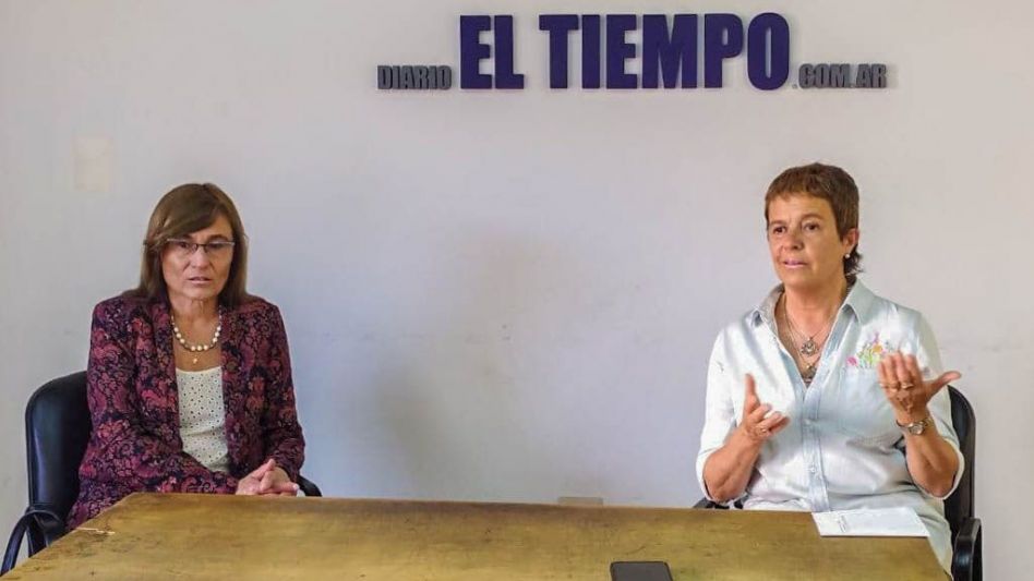 La decana de la Facultad de Agronomía, Liliana Monterroso y la secretaria académica, Silvia Losardo, cuando hablaron con este diario. ANGIE DÍAZ JACQUOT