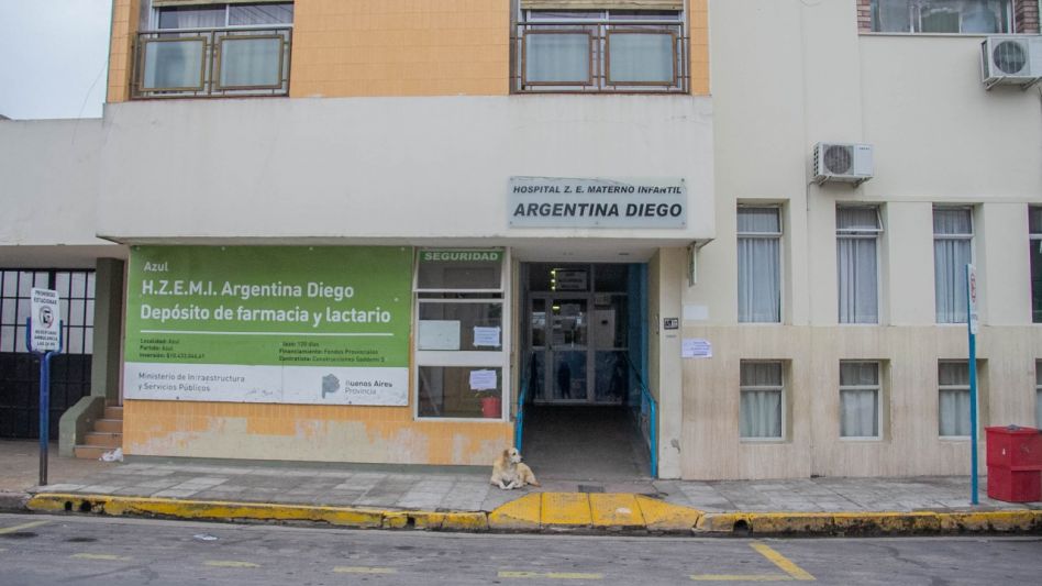 La medida de fuerza alcanza a los 80 hospitales públicos del territorio bonaerense, entre ellos el Materno Infantil de Azul. ANGIE DÍAZ JACQUOT