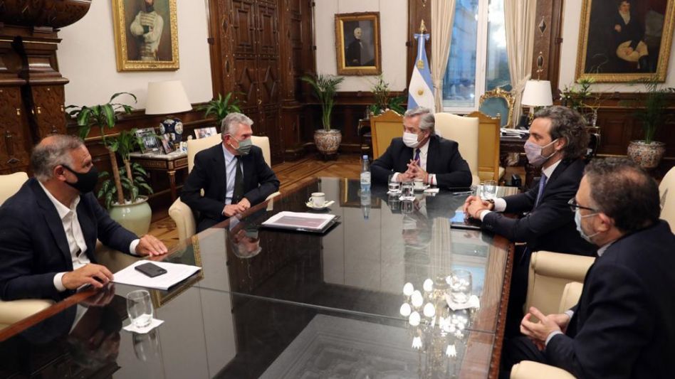 El presidente Alberto Fernández recibió a representantes de la empresa Newsan