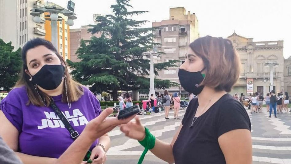 Sofía Cascallares y Florencia Barone, de Mala Junta, cuando dialogaron con diario EL TIEMPO. ANGIE DÍAZ JACQUOT