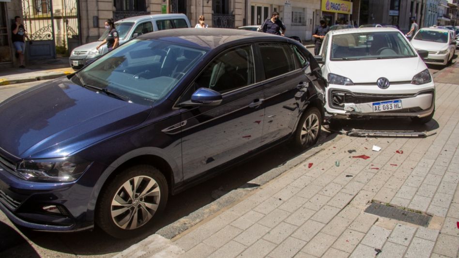 Choque múltiple en calle Burgos