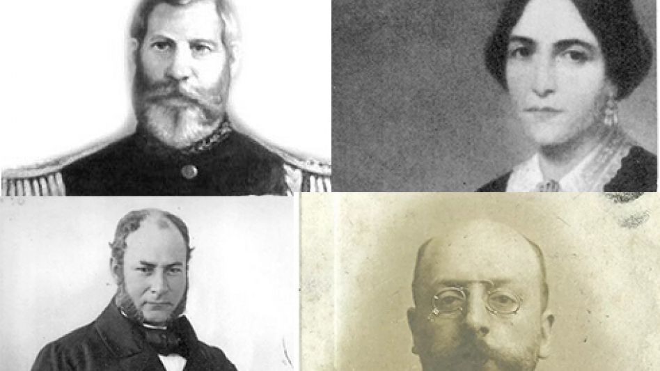 Pedro Pablo Rosas y Belgrano, Manuela Mónica Belgrano, Manuel Vega Belgrano y Carlos Vega Belgrano, los protagonistas del 16.