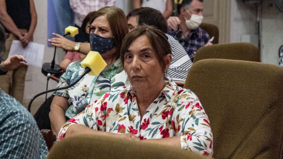 La edil María Inés Laurini cuando visitó la Redacción de diario EL TIEMPO. Entre otras cosas aseguró que  Azul tiene las tasas más caras de la región.