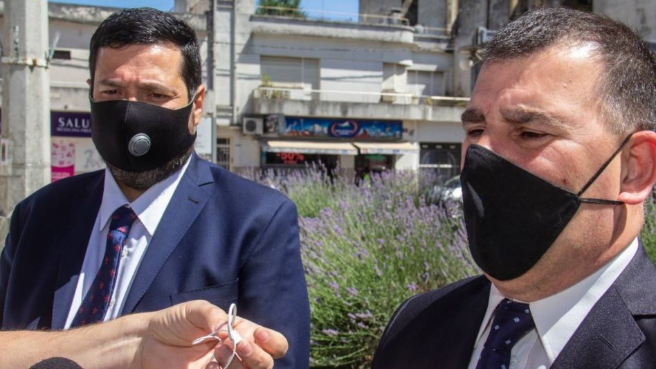 El intendente municipal Hernán Bertellys habló con los medios en el día del cumpleaños de la ciudad. N. MURCIA