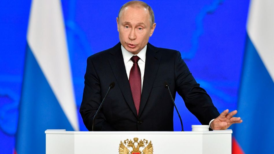 El presidente ruso, Vladimir Putin, de 68 años,. (Télam)