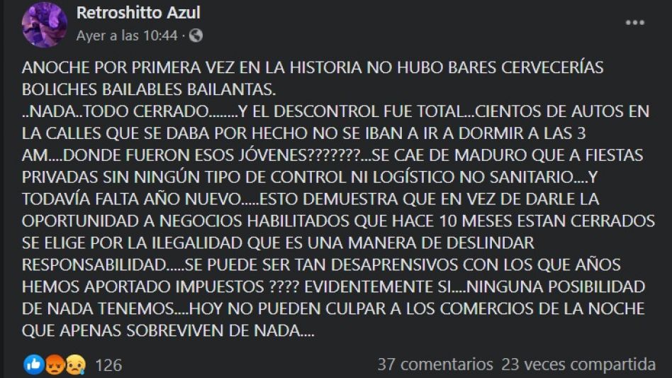 Captura de Facebook