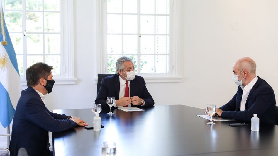 Fernández, Kicillof y Larreta evaluaron con "preocupación" el aumento de casos 