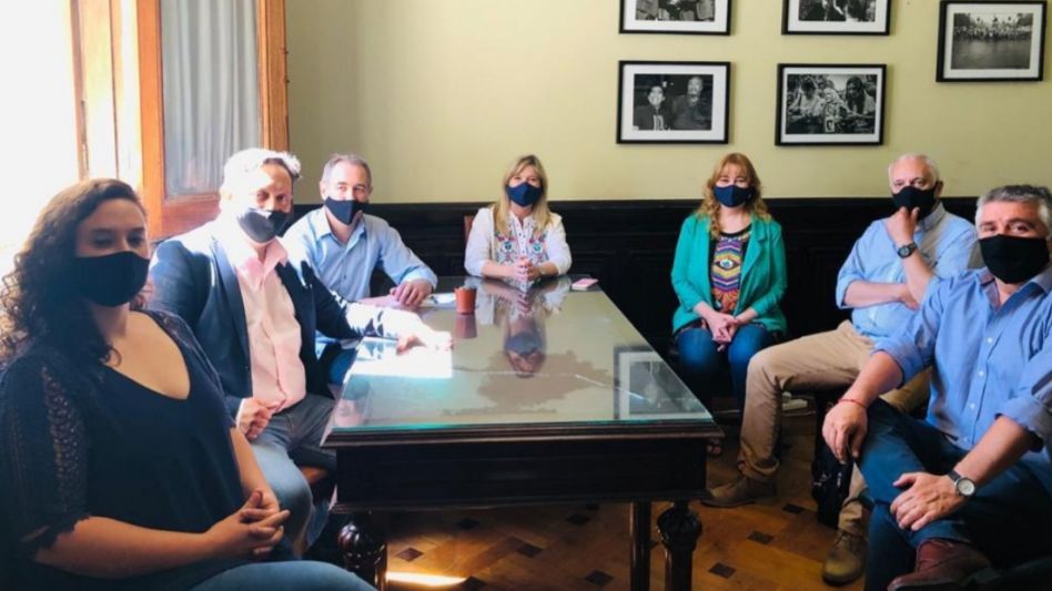 El azuleño Pablo Puppio junto a otros dirigentes de la CNM. PRENSA CNM 