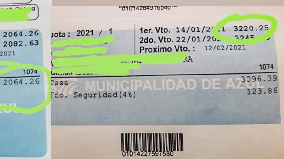 Nueva facturación de la Tasa Urbana