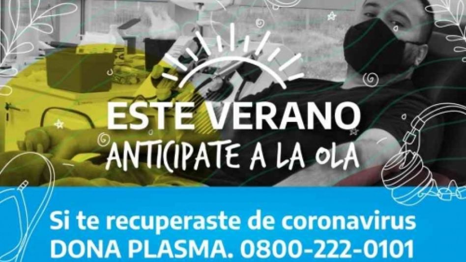Ante el crecimiento de casos, Provincia refuerza convocatoria de donantes de plasma