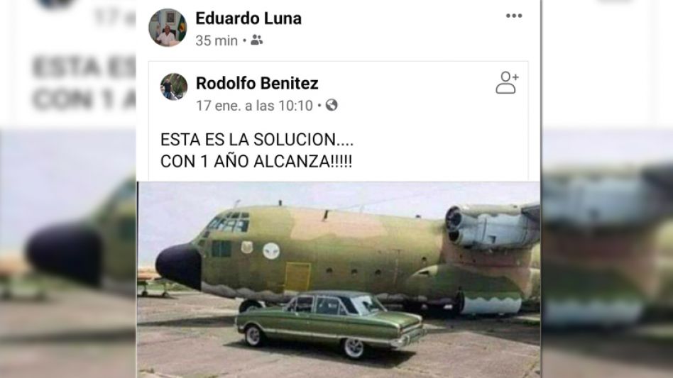 Amplio repudio: para un funcionario de Ramallo la vuelta de los militares "es la solución perfecta"
