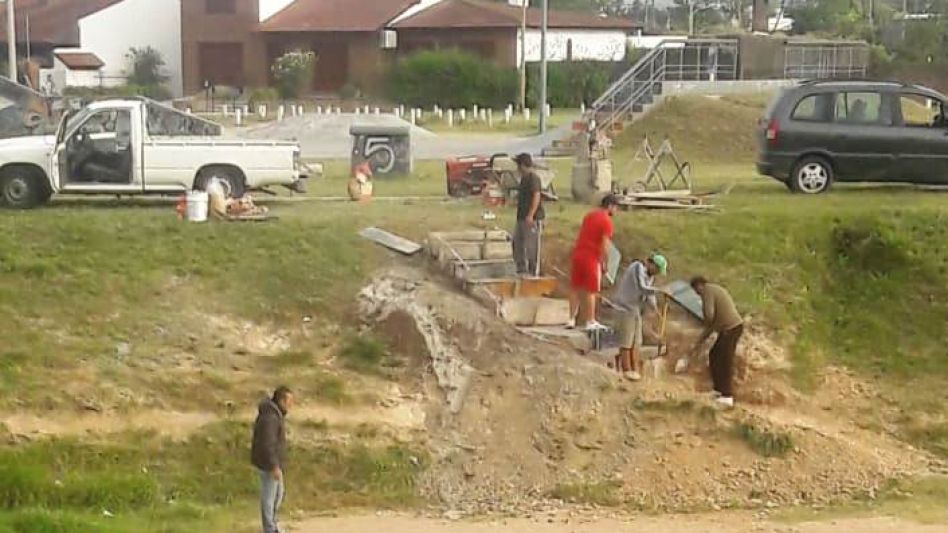 Trabajos en barrios de la ciudad