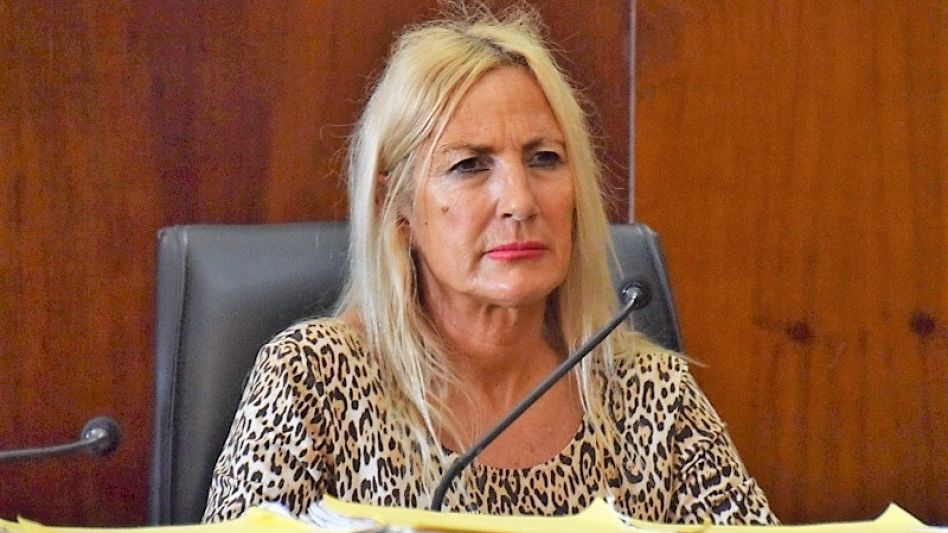 Alejandra Raverta, la jueza del Tribunal Oral en lo Criminal número 2 de Azul que intervino en este juicio abreviado. ARCHIVO