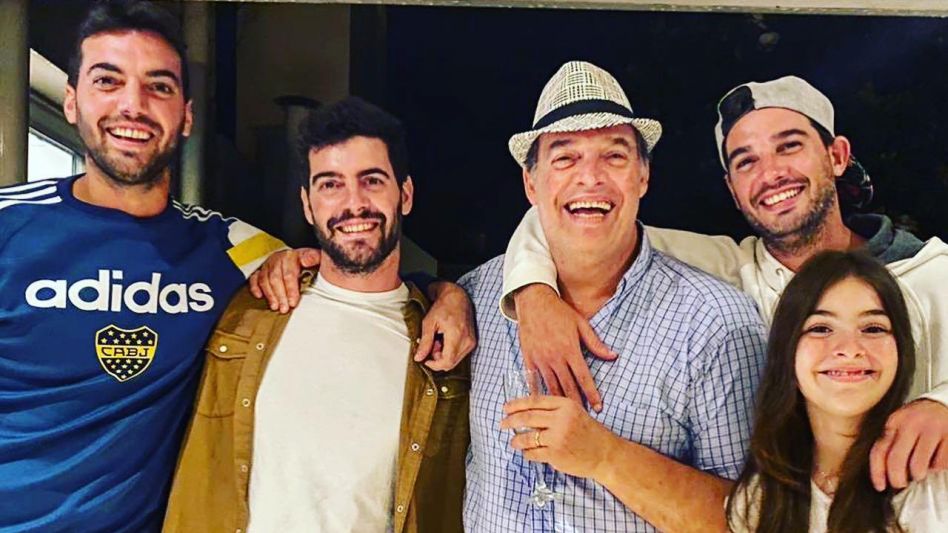 Parte de su familia, falta su mamá.  GENTILEZA CAMILO COLOTTO.   