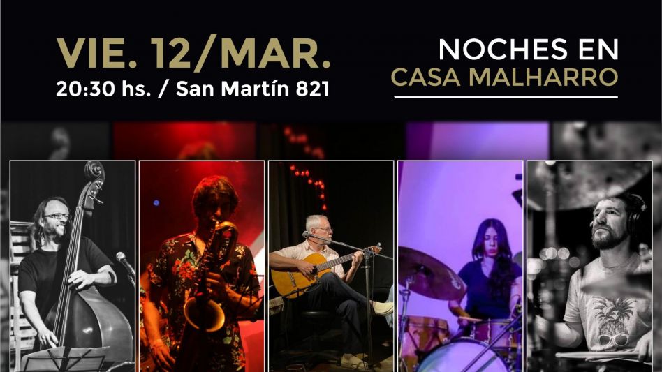 Jazz en vivo en Casa Malharro