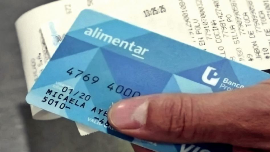 La semana que viene se recarga el saldo de la Tarjeta Alimentar