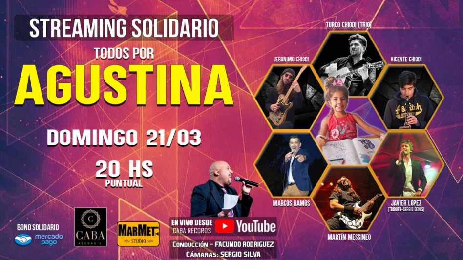 Música azuleña a beneficio de Agustina