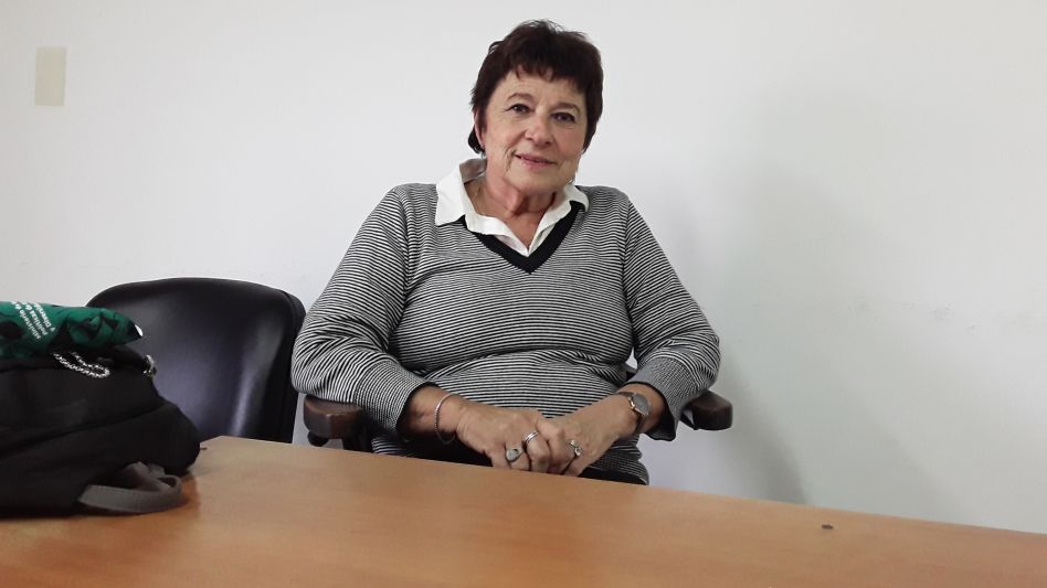 La concejal Graciela Bilello cuando visitó la redacción de EL TIEMPO y se refirió al proyecto de comunicación relacionado con el cumplimiento del cupo laboral trans. AGUSTÍN SCALCINI