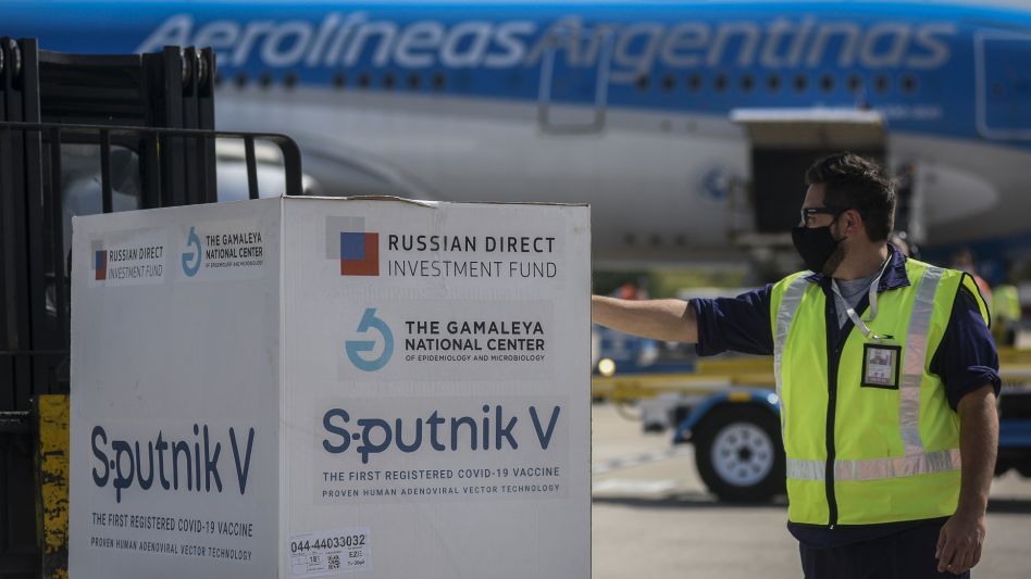 Llegan otras 500 mil dosis de la vacuna Sputnik en un vuelo de Moscú esta tarde