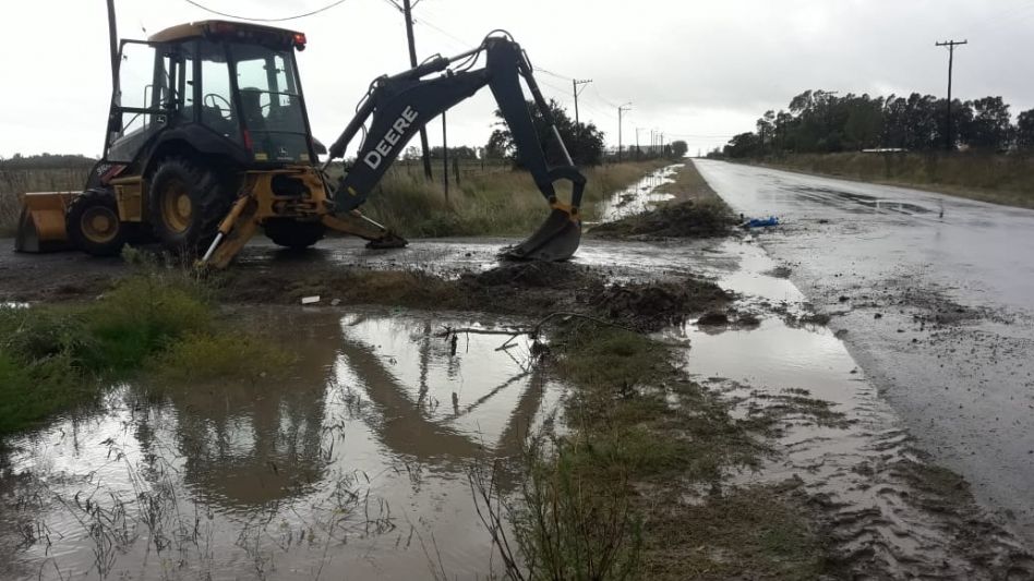 Muchos barrios de Azul se vieron afectados por las abundantes lluvias registradas el día sábado. PRENSA MUNICIPAL