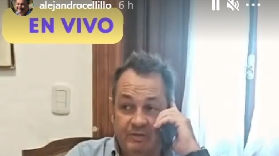 El senador Cellillo compartió la nota en Tiempo de Radio en su cuenta de Instagram (captura de pantalla).