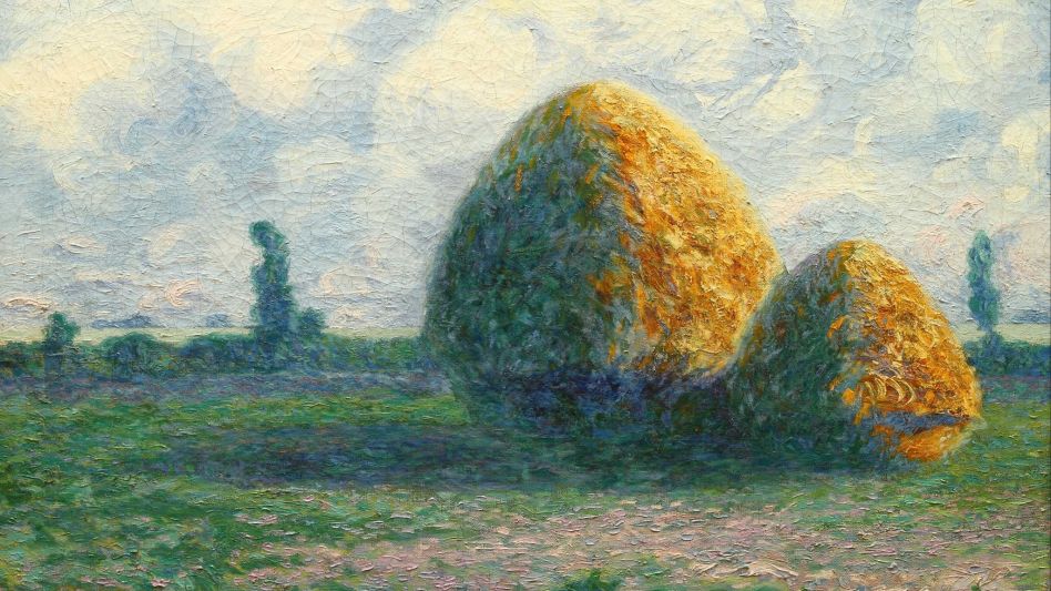 Parvas de 1900, se centra en un tema especialmente tratado en una larga serie por Monet.