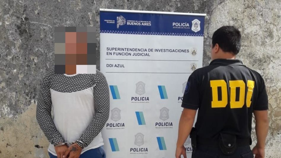 El azuleño implicado en este hecho había sido arrestado el jueves de la semana anterior en Villa Piazza Norte. DDI AZUL/PBA