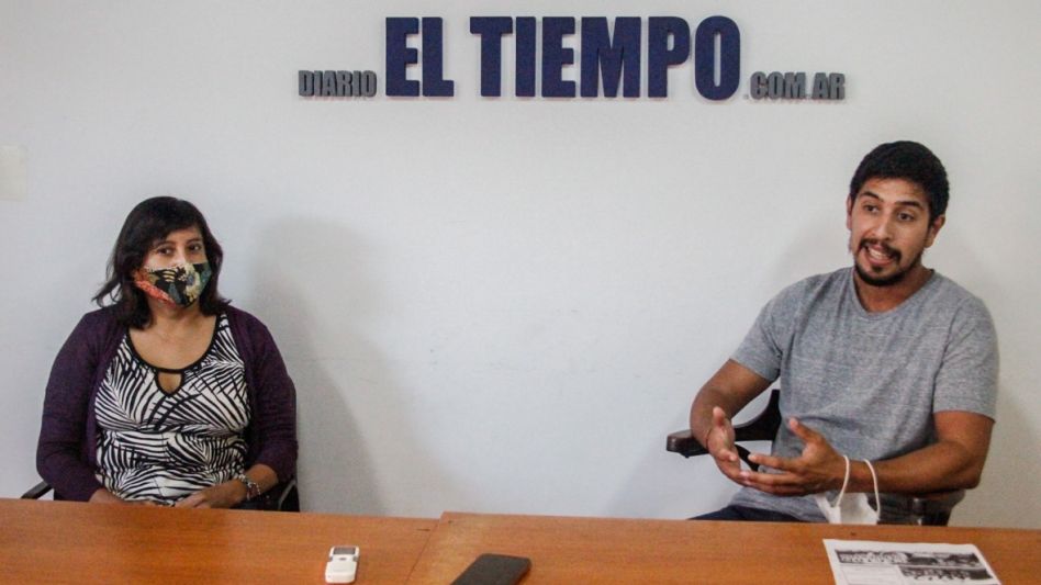 Carabajal y Rodríguez brindaron detalles acerca de la posta sanitaria como parte de la campaña de prevención contra el Covid-19 y el dengue. ANGIE DÍAZ JACQUOT 
