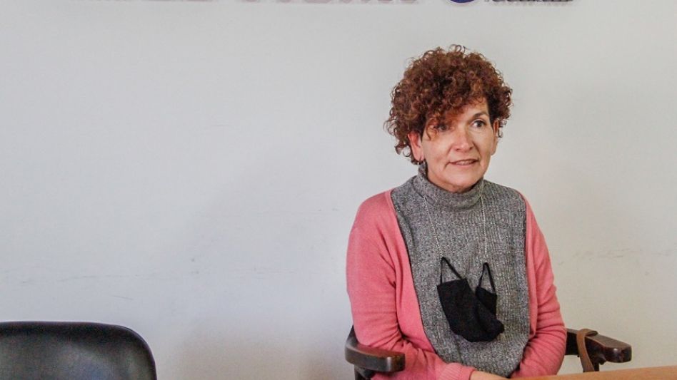 Claudia Bustos, inspectora Jefe Distrital, dialogó con EL TIEMPO acerca de la continuidad del sistema presencial de clases. ANGIE DÍAZ JACQUOT 