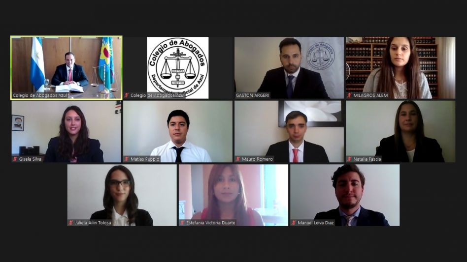 Ocho nuevos profesionales prestaron juramento días pasados y se sumaron al Colegio de Abogados del Departamento Judicial de Azul. PRENSA COLEGIO DE ABOGADOS