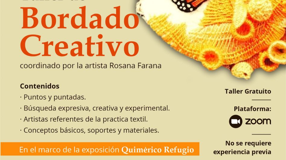 Taller de Bordado Creativo a cargo de Rosana Farana