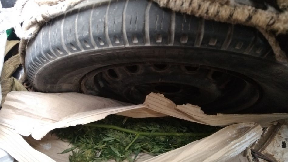   Incautaron marihuana y secuestraron un auto que no tenía patentes