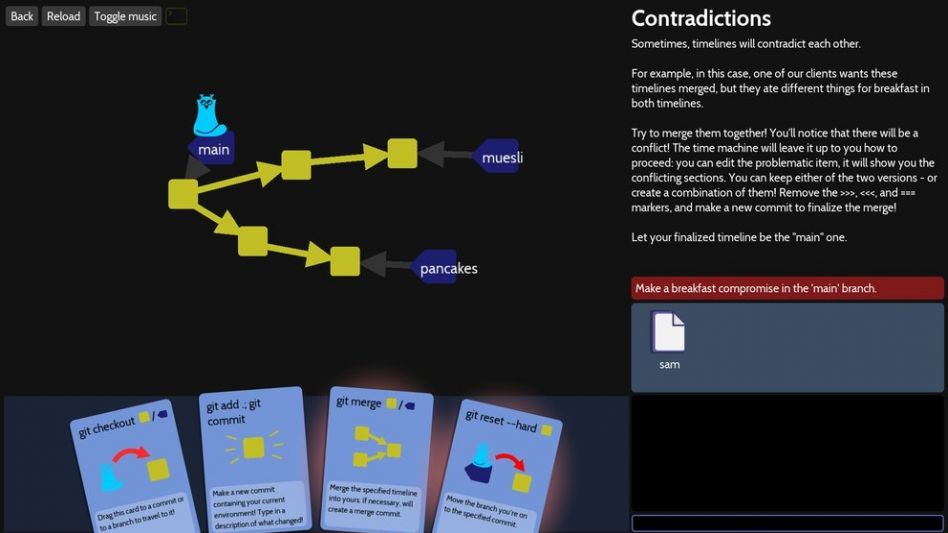"Oh, My Git!" un videojuego para aprender a programar de forma colaborativa