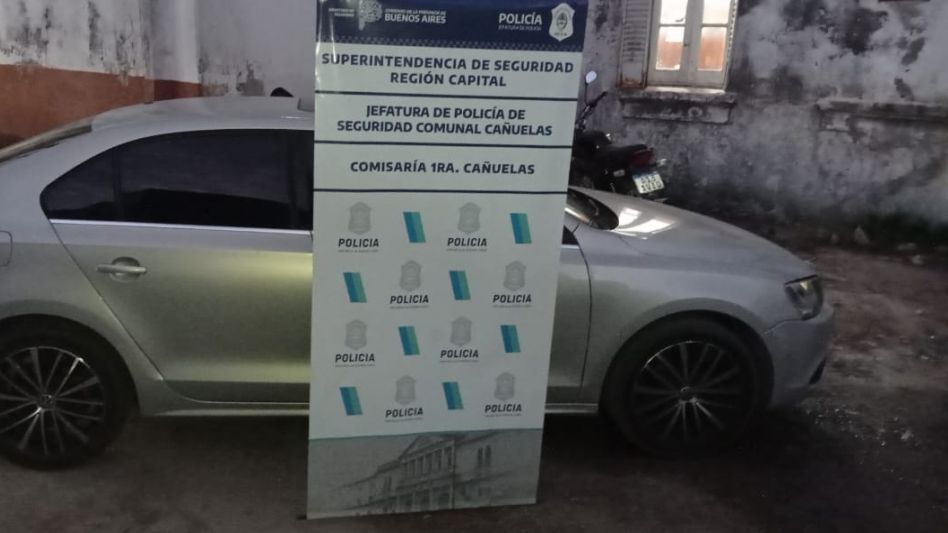 Un automóvil Volkswagen Vento. Había sido incautado en Cañuelas, cuando la Policía arrestara al considerado autor.