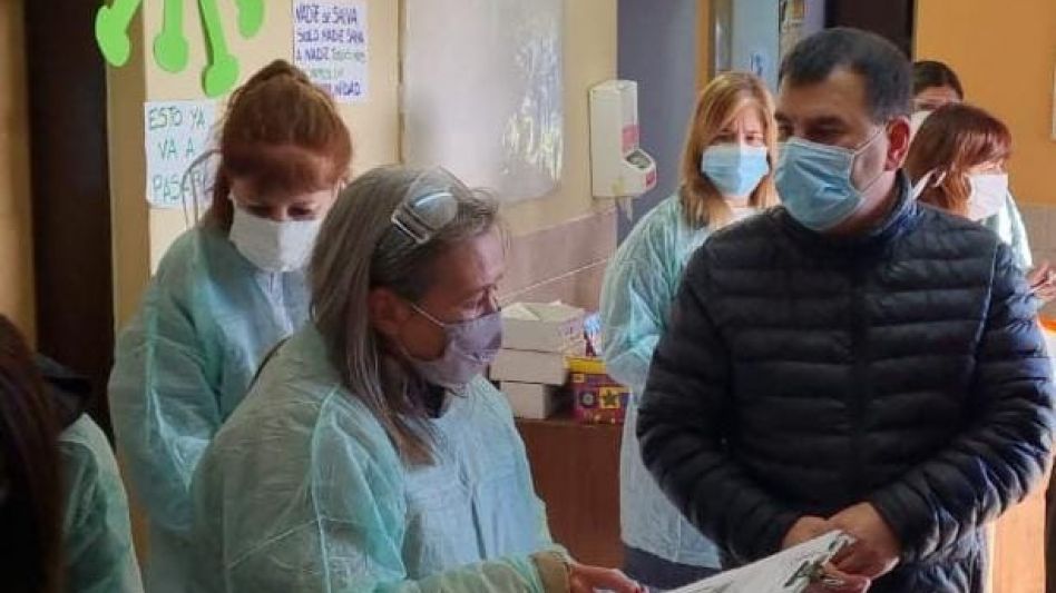 Que el plan de vacunación contra el coronavirus ?avance más rápido?. Según Bertellys, ese es uno de sus anhelos para el Partido de Azul en medio de esta pandemia que aún persiste. PRENSA MUNICIPAL