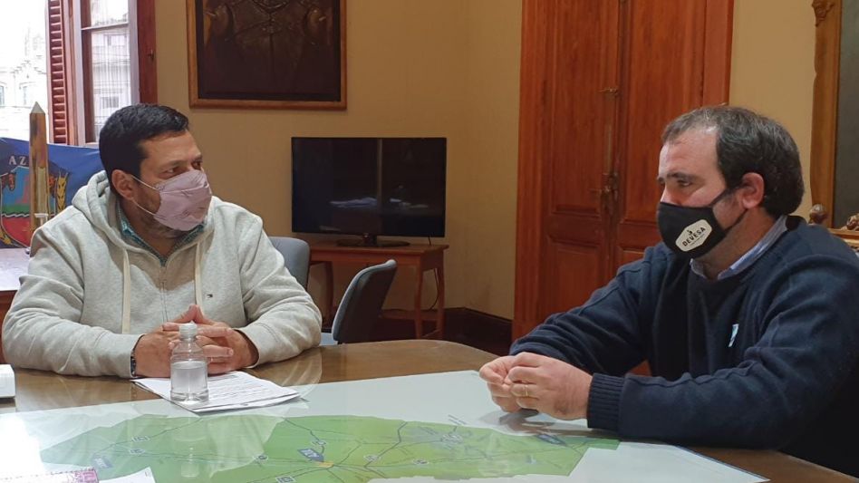 Alejandro Vieyra y Agustín de Hagen. PRENSA MUNICIPAL