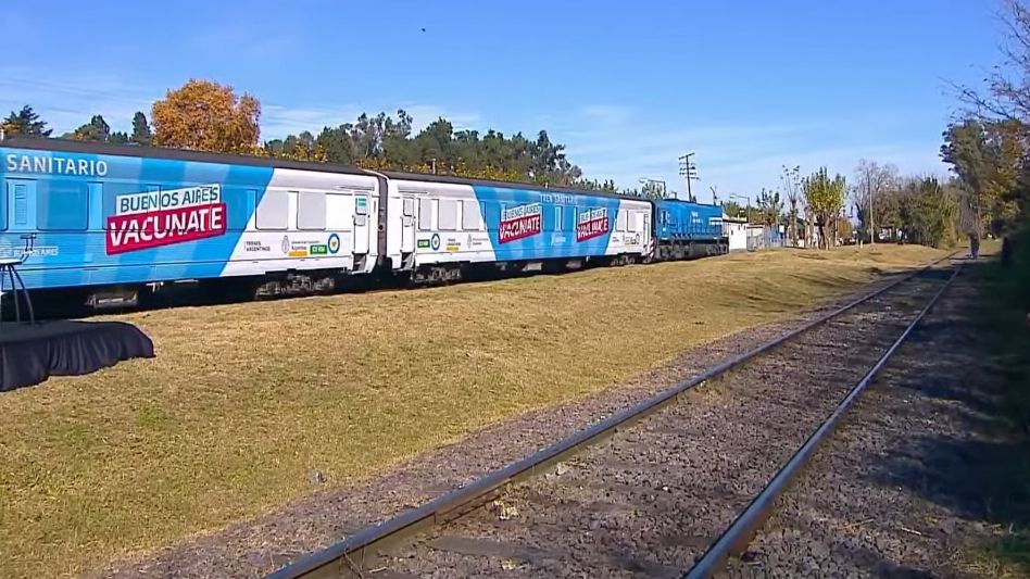 Azul, una de las paradas del Tren Sanitario