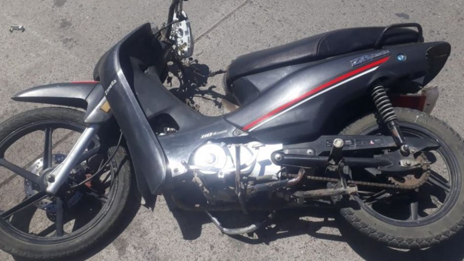 La moto y la bicicleta implicadas en este choque ocurrido en diciembre pasado.  ARCHIVO/EL TIEMPO