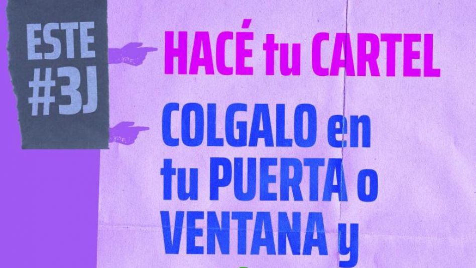 Ni Una Menos convoca a un cartelazo para conmemorar los seis años del movimiento