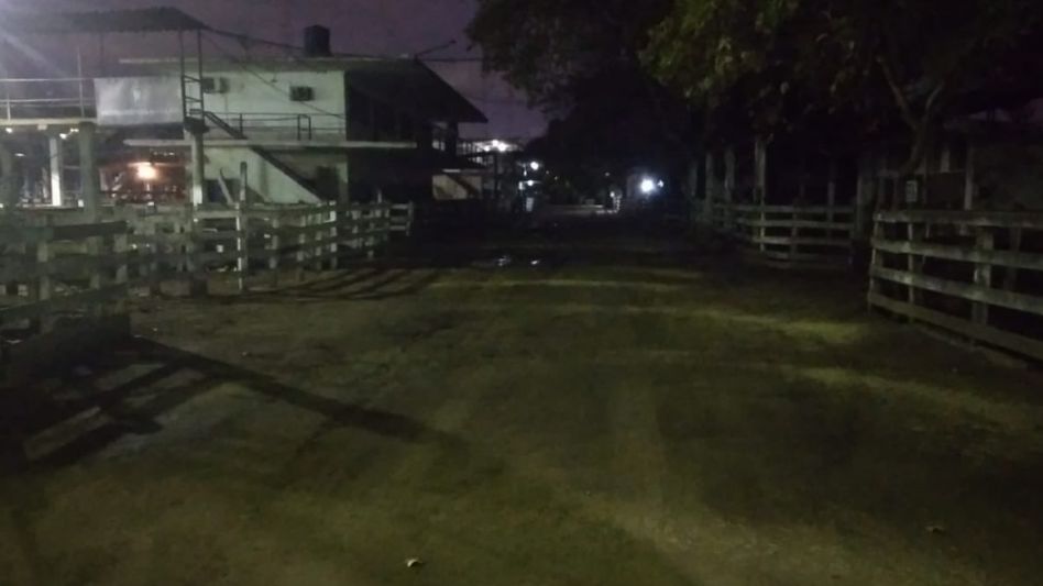 Ayer por la madrugada, el Mercado de Liniers también estuvo vacío. (foto de CRA)