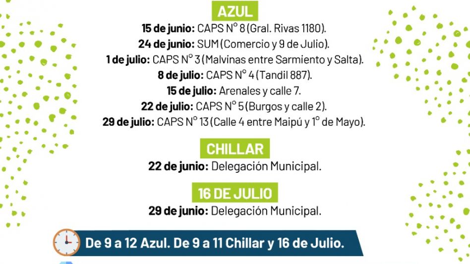 Vacunación antirrábica en Azul en Villa Piazza Sur
