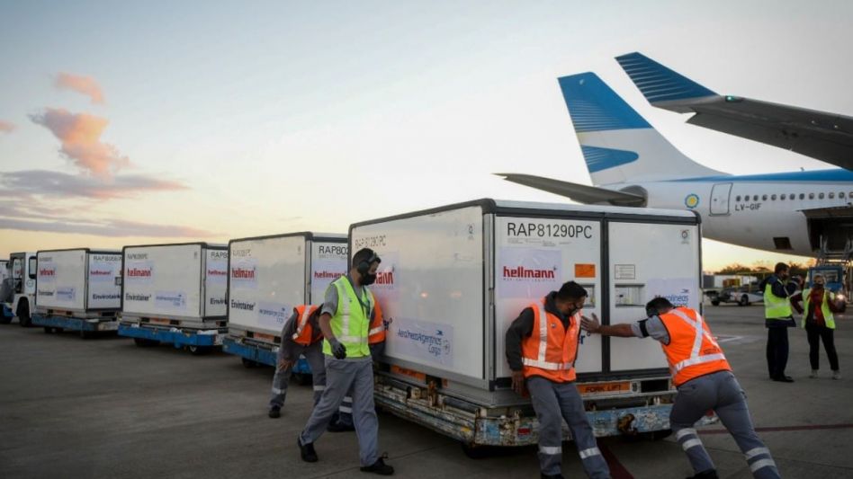 La semana próxima llegarán unos 4 millones de vacunas al país