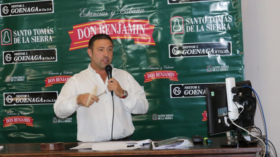 Juan Ignacio Goenaga al frente del 4to. Remate de Don Benjamín en Azul. 