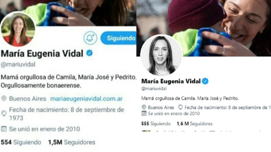 Vidal cambió su perfil de Twitter y en las redes no se lo perdonaron