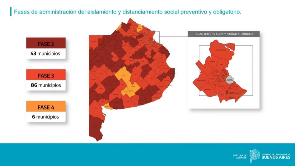 Nuevo mapa de fases: otros 16 distritos pasan a fase 3 y vuelven a la presencialidad