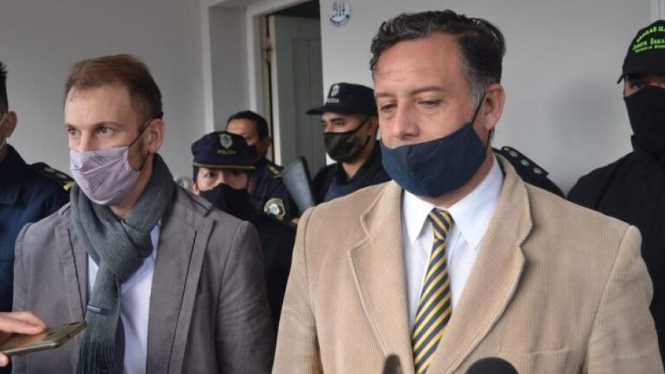 Lucas Moyano, el fiscal que instruyó esta causa, y Marcelo Sobrino, el fiscal General que la apeló ante Casación. FOTO: ARCHIVO/CENTRAL DE NOTICIAS/OLAVARRÍA