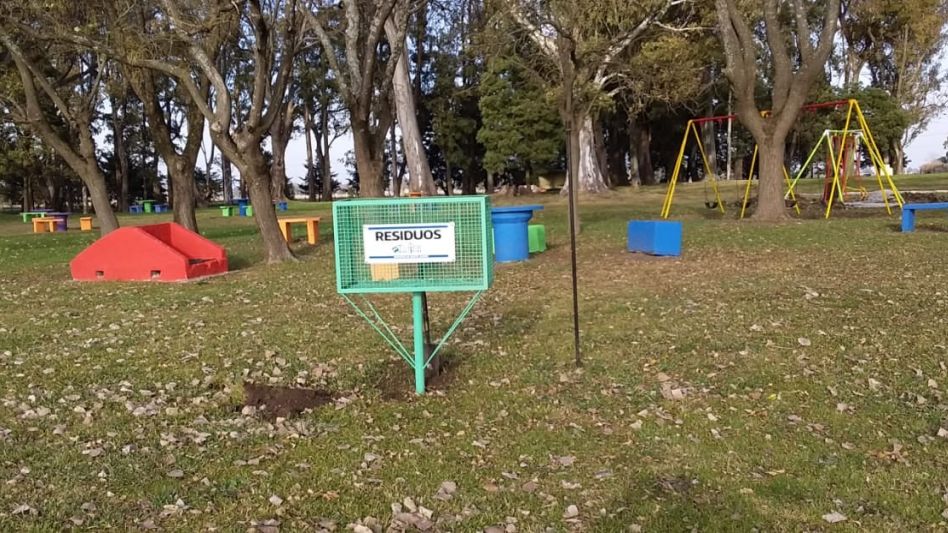 Benito  Juárez: colocaron nuevos  juegos en el Parque Taglioretti